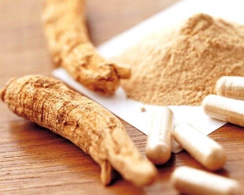 Teinture de racine de ginseng pour améliorer la puissance