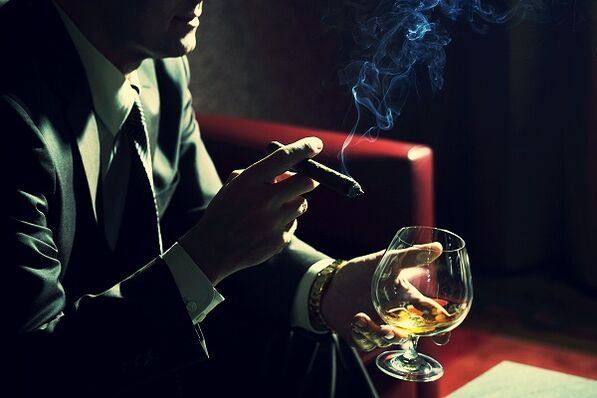 le tabagisme et l'alcool comme facteurs négatifs pour la puissance